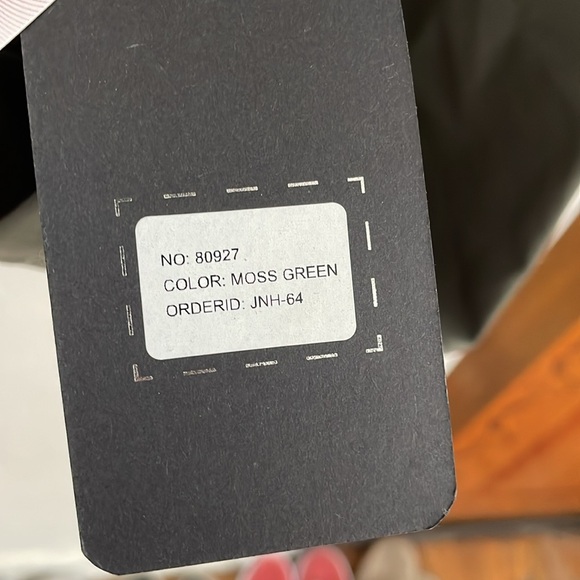 GYM RAINBOW Women's Workout Jacket Size L In Moss Green - Picture 4 of 6